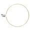 Essentials By Leisure Arts Metal Ring 8" Brass – For Macrame Rings, Metal Hoops For Crafts, And Diy Projects. Ideal Rings Crafts And Home Decor